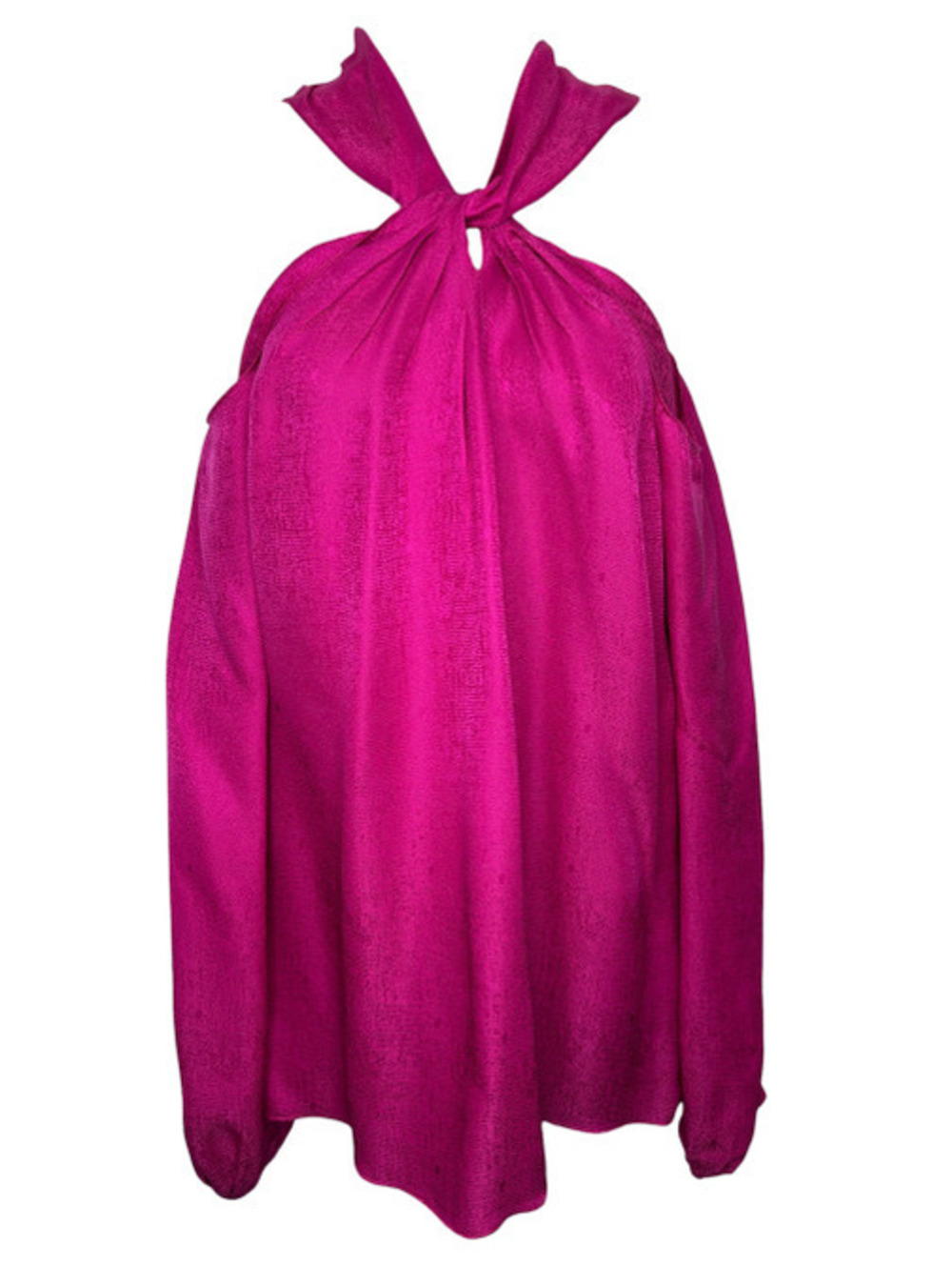 Emilio Pucci Fuchsia Cold-Shoulder Blouse